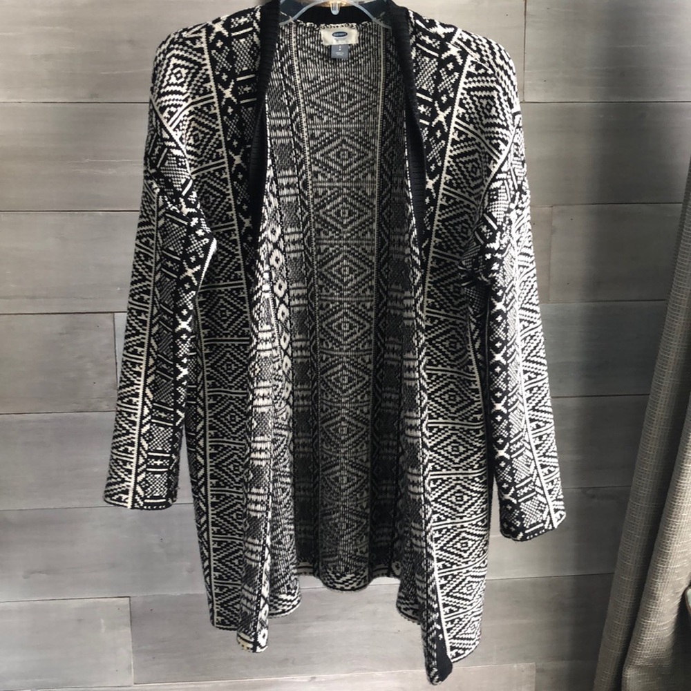 Fair Isle Long Cardigan